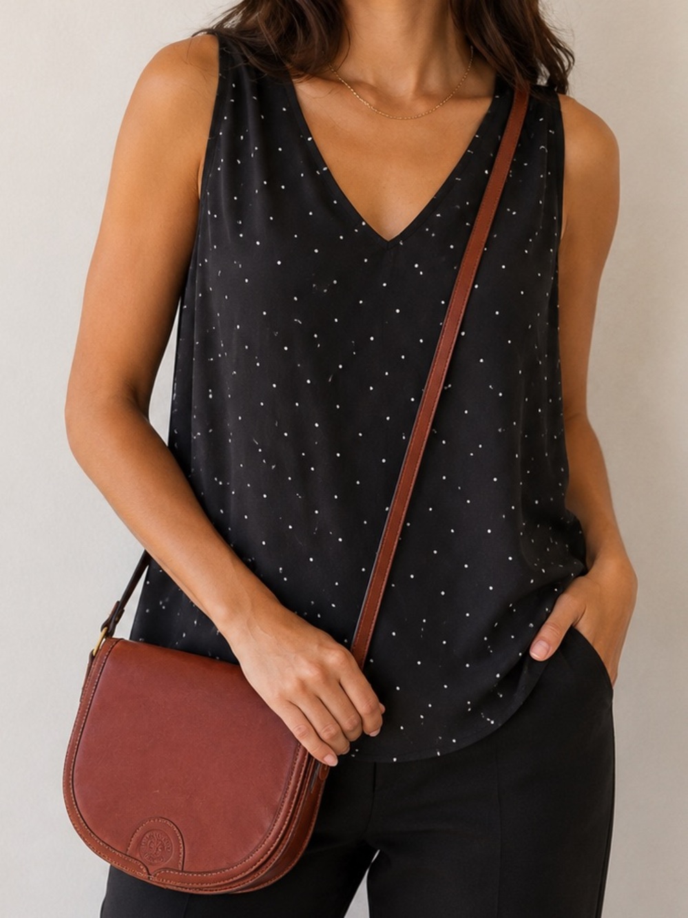 L’Artigiano Brown Leather Crossbody Bag
